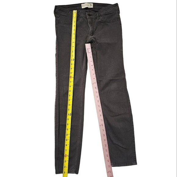 Abercrombie & Fitch Women's Neutral Jegging Jeans Grey Lightweight Denim Size 6 - Picture 10 of 13